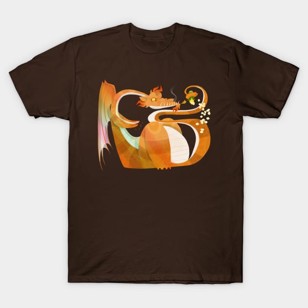 Fire Dragon T-Shirt by Ztoical